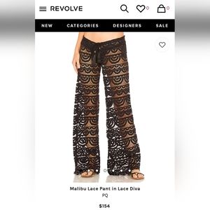 PQ Malibu Lace Coverup Pants NWT XS